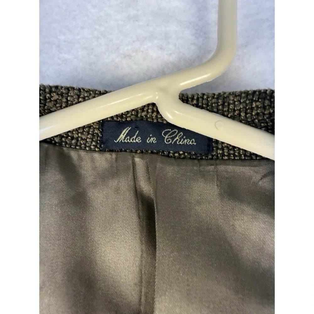 J. Riggings Mens 41R Sport Coat Blazer Brown Tweed 2 Button Lined